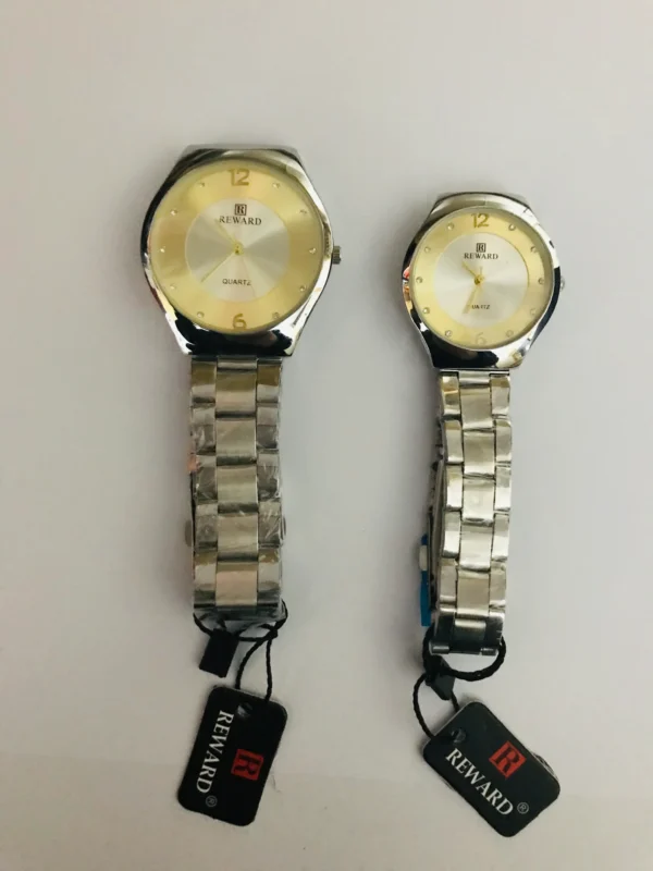 EternaGlow Metal Couple Watch
