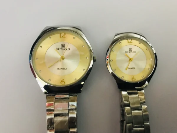 EternaGlow Metal Couple Watch