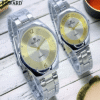 EternaGlow Metal Couple Watch