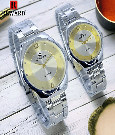 EternaGlow Metal Couple Watch