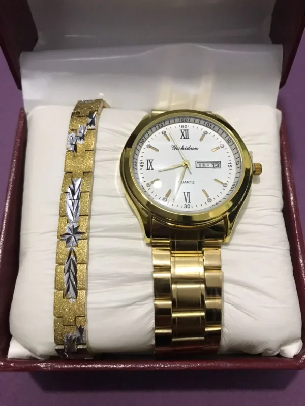 Men's Watch & Bracelet Set – The Perfect Blend of Style & Elegance