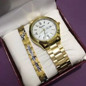 Men's Watch & Bracelet Set – The Perfect Blend of Style & Elegance