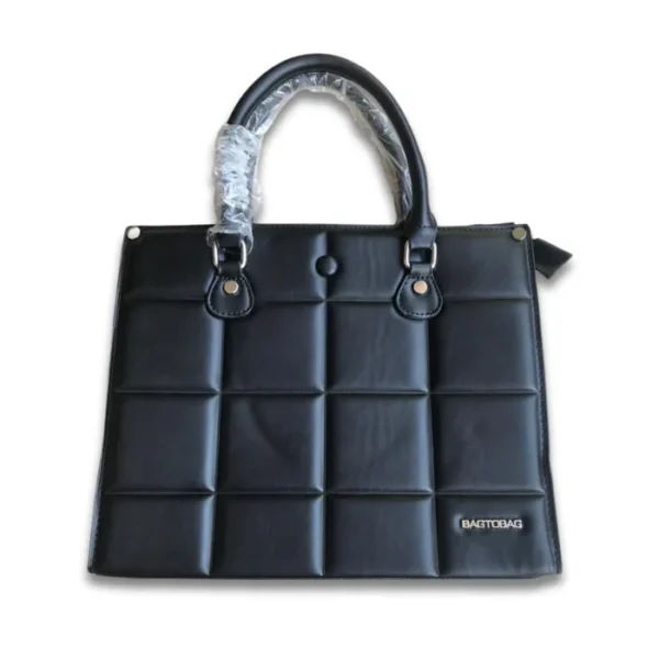 Black Leather handbag for working women