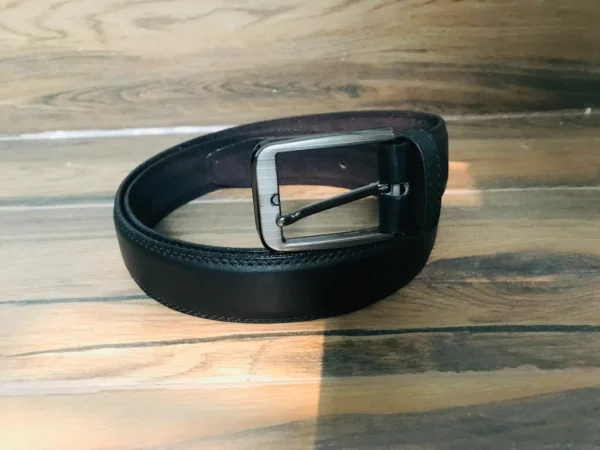 Belt Double Side RPS - Stylish & Durable with Premium Silver Buckle