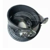 Versace Medusa Biggie Men's Black/Silver Leather Belt