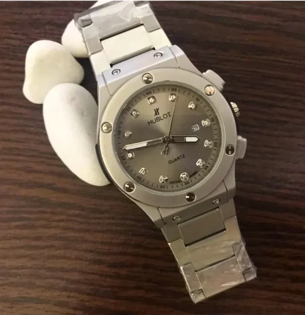 Hublot Heavy Weight Silver Chain Watch