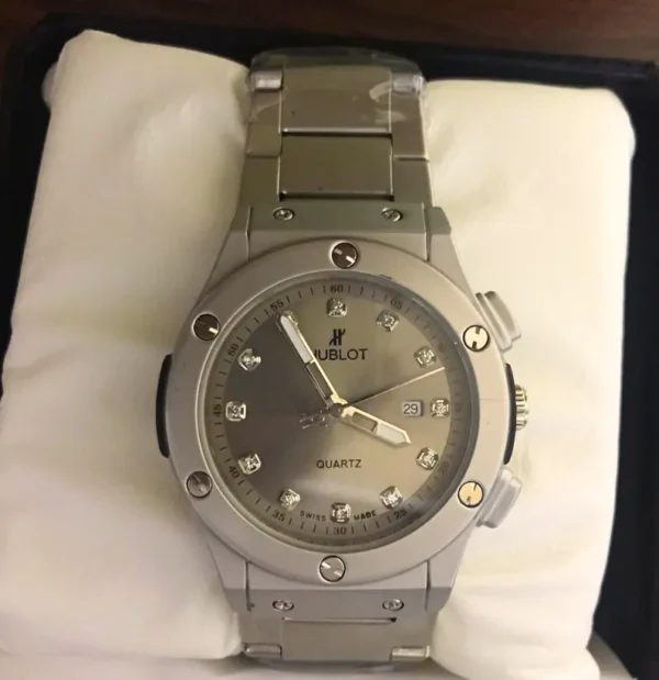 Hublot Heavy Weight Silver Chain Watch