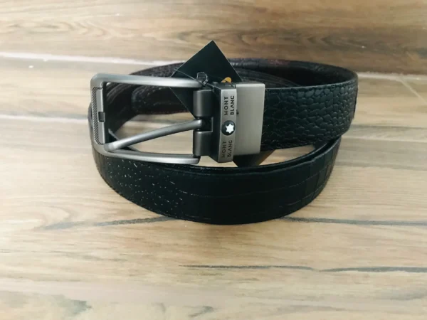 Belt Double Side RPS - Stylish & Durable with Premium Silver Buckle