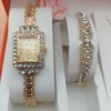 Elegant Gold-Plated Watch and Jewelry Set