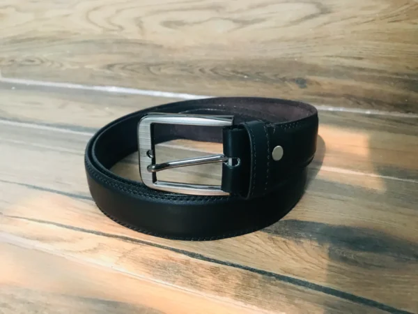 Belt Double Side RPS - Stylish & Durable with Premium Silver Buckle
