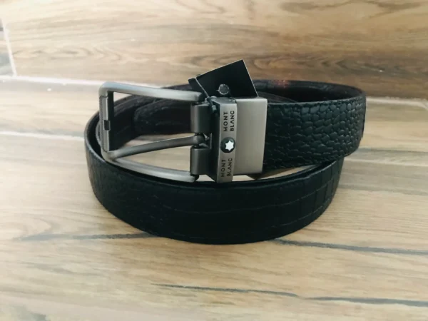 Belt Double Side RPS - Stylish & Durable with Premium Silver Buckle