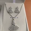 Elegant Silver Crystal Watch & Jewelry Gift Set for Women