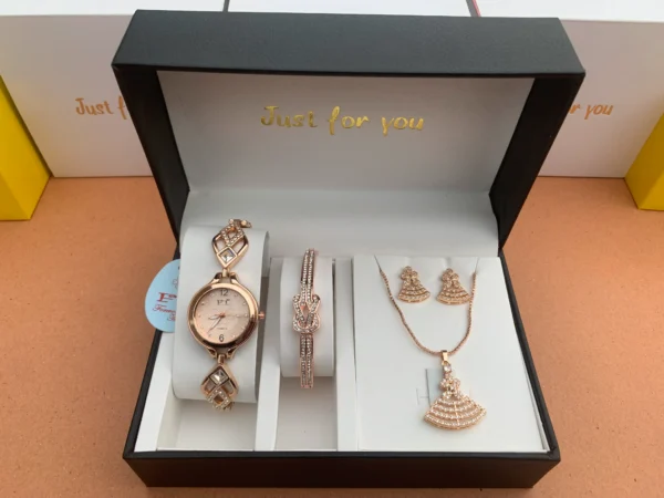 Luxury Rose Gold Jewelry Gift Set for Women