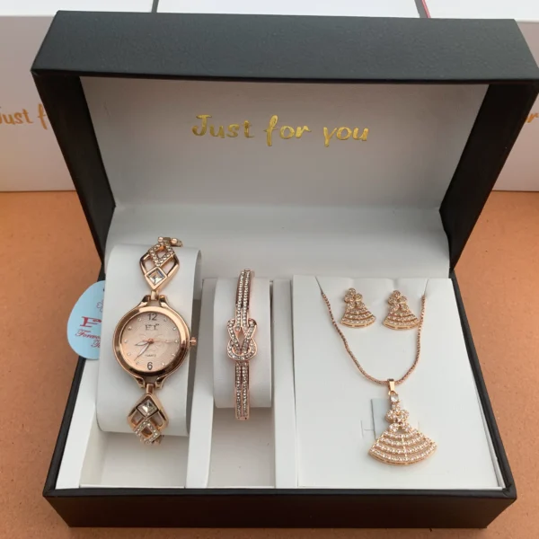 Luxury Rose Gold Jewelry Gift Set for Women