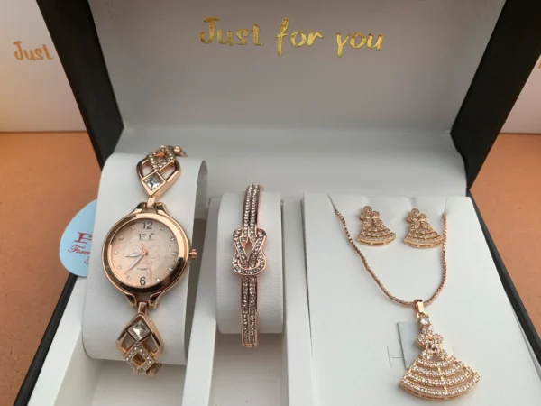 Luxury Rose Gold Jewelry Gift Set for Women