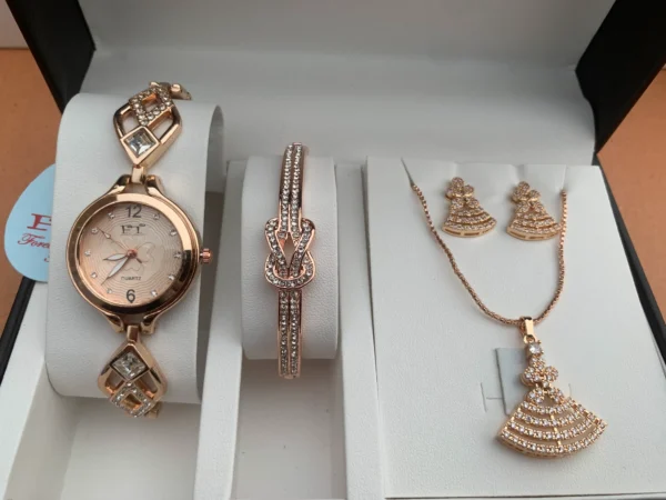 Luxury Rose Gold Jewelry Gift Set for Women