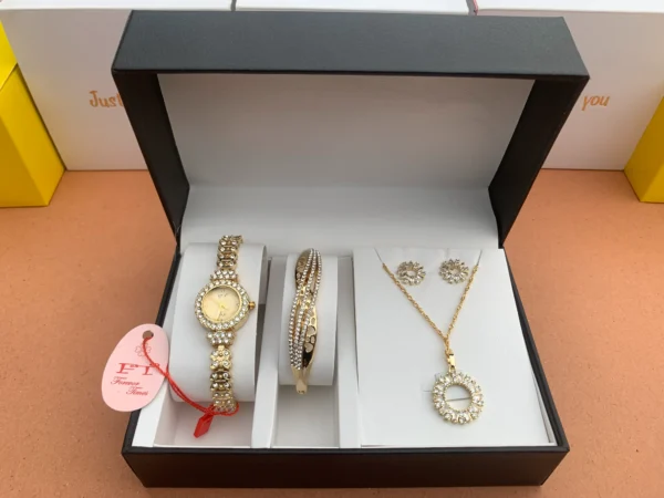 Luxury Gold-Plated Women's Jewelry Gift Set
