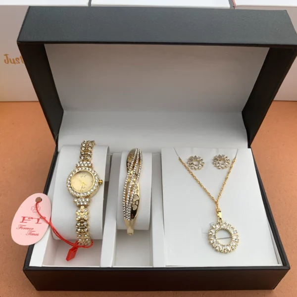 Luxury Gold-Plated Women's Jewelry Gift Set