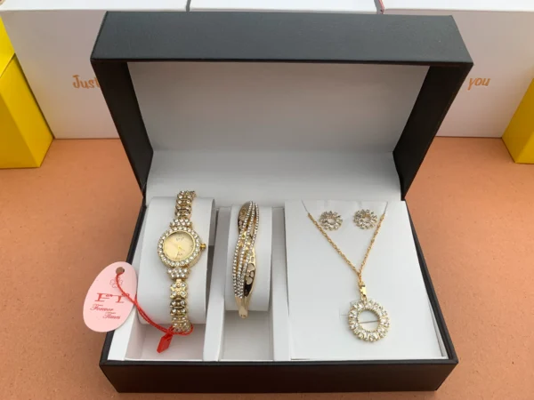 Luxury Gold-Plated Women's Jewelry Gift Set