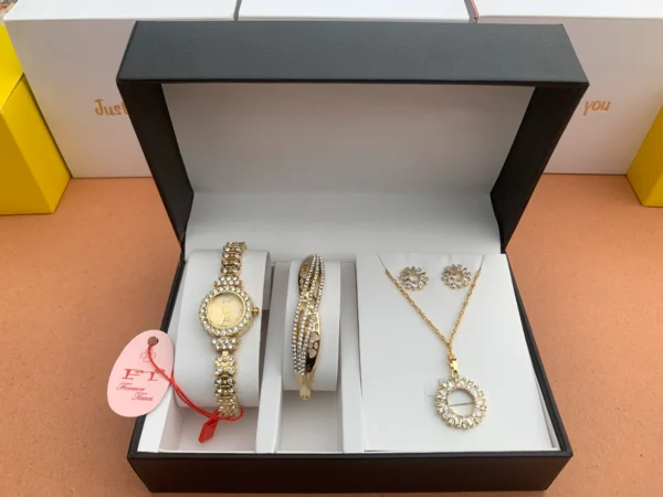 Luxury Gold-Plated Women's Jewelry Gift Set