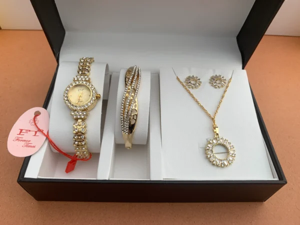 Luxury Gold-Plated Women's Jewelry Gift Set