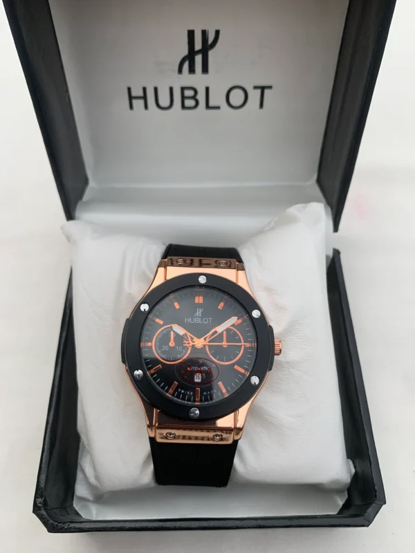 H-Style Watch – Rose Gold & Black