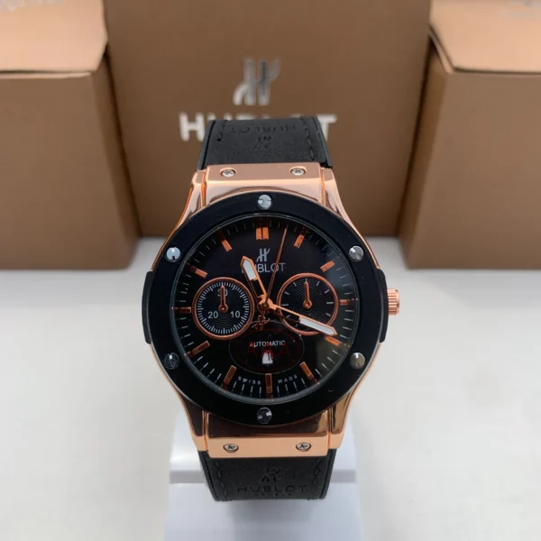 H-Style Watch – Rose Gold & Black