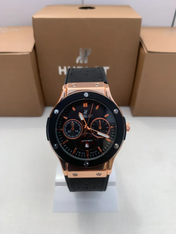 H-Style Watch – Rose Gold & Black