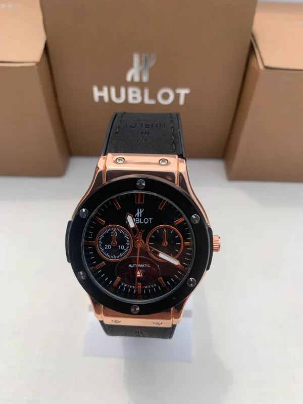 H-Style Watch – Rose Gold & Black