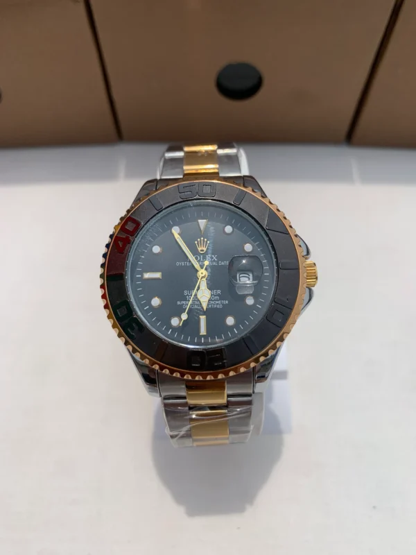 RX Submariner Two-Tone Black Dial Quartz Watch