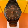 Men's Analog Watch (Black Dial with Copper Accents)