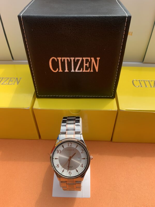 Men's Quartz Analog Watch -  Silver-Rose Two-Tone