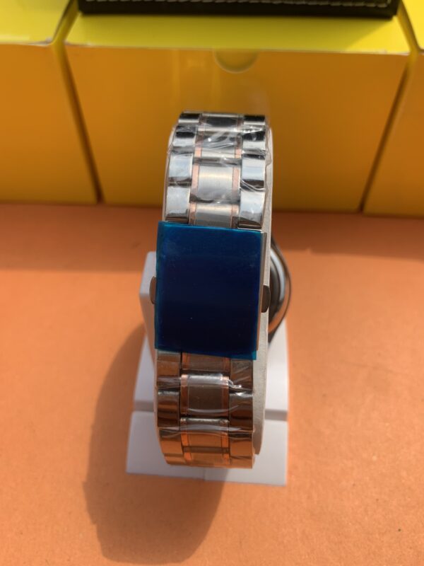 Men's Quartz Analog Watch -  Silver-Rose Two-Tone
