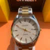Men’s Watch – Gold-Silver Two-Tone with Textured Dial