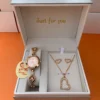 Romantic Heart-Themed Women's Jewelry Gift Set