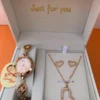 Romantic Heart-Themed Women's Jewelry Gift Set