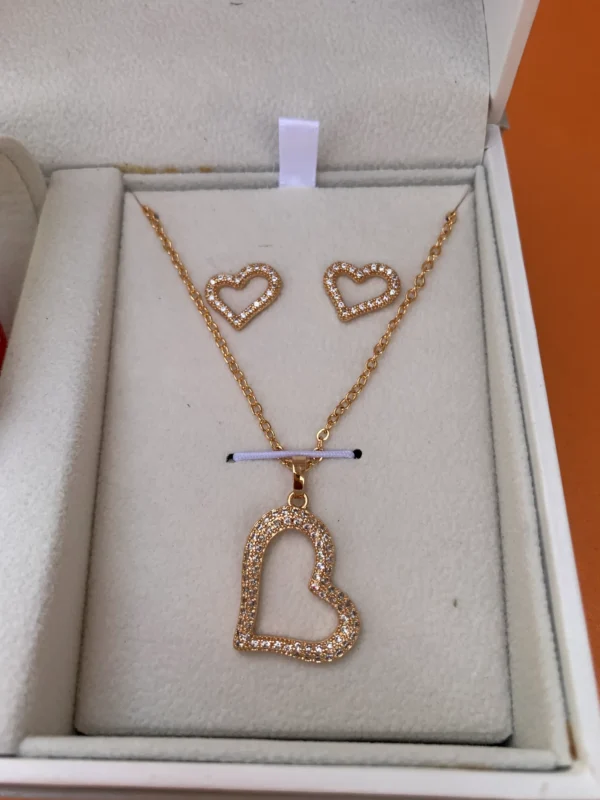 Romantic Heart-Themed Women's Jewelry Gift Set