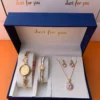 Elegant Golden Jewelry Set for Women