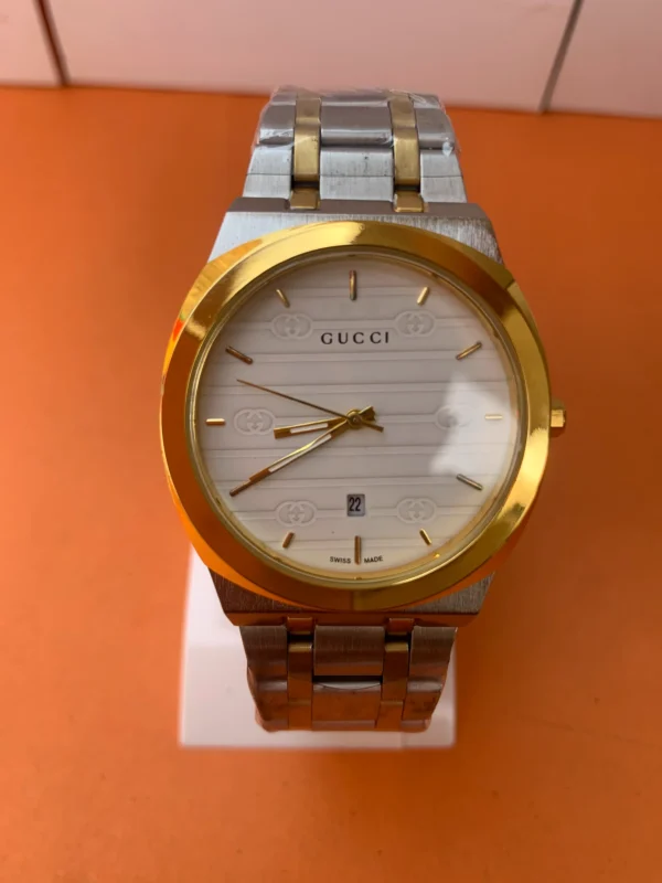 G-Men’s Quartz Watch Two-Tone (Signature White Dial)