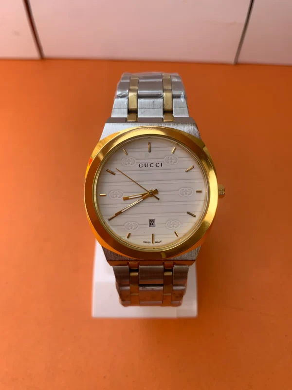 G-Men’s Quartz Watch Two-Tone (Signature White Dial)