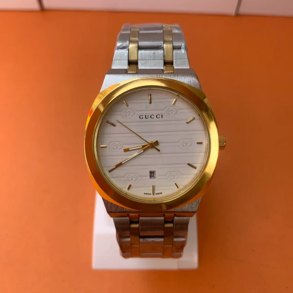 G-Men’s Quartz Watch Two-Tone (Signature White Dial)