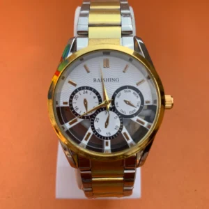 Men's Luxury Wrist Watch – Gold & Silver Two-Tone