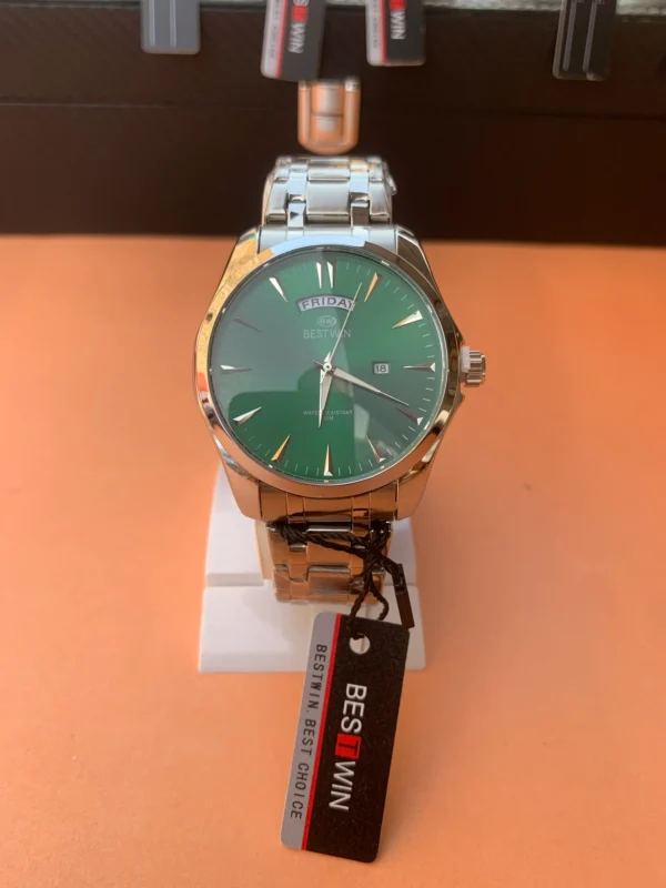 Classic Day-Date Metal Bracelet Watch – 9 Vibrant Dial & Case Combinations