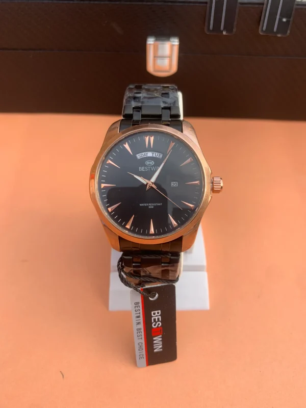 Classic Day-Date Metal Bracelet Watch – 9 Vibrant Dial & Case Combinations