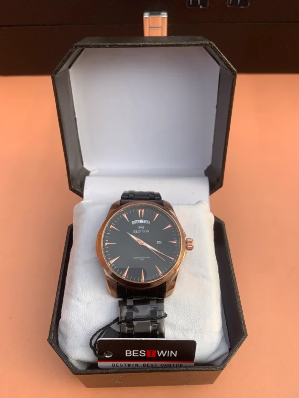 Classic Day-Date Metal Bracelet Watch – 9 Vibrant Dial & Case Combinations