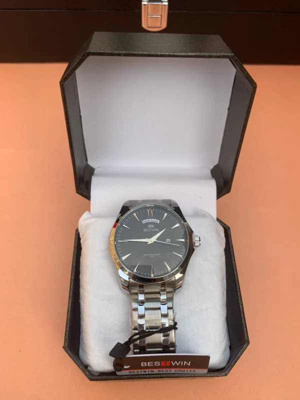 Classic Day-Date Metal Bracelet Watch – 9 Vibrant Dial & Case Combinations