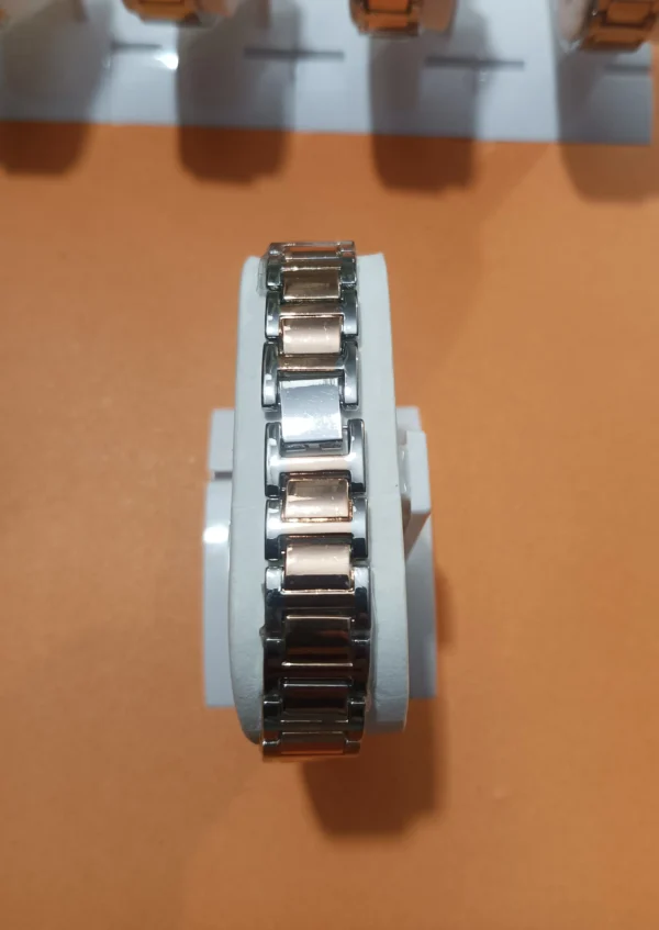 MK Two-Tone Watch with Rose Gold Dial