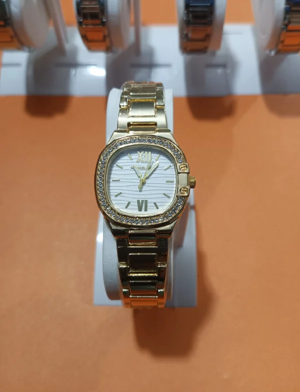MK Gold-Tone Stainless Steel Watch (White Dial)