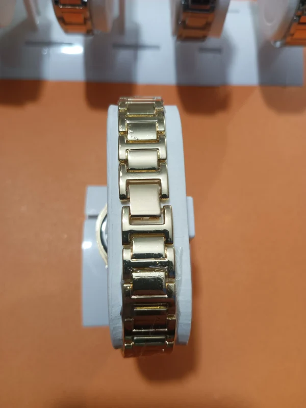 MK Gold-Tone Stainless Steel Watch (White Dial)