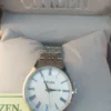 Classic Watch with Blue Roman Numerals